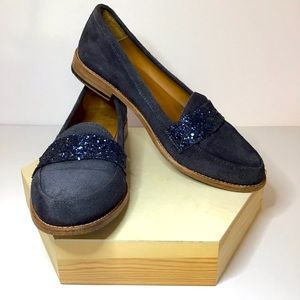Anthropologie Bobbies La Fille Glitter Loafers  9